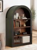 Ebern Designs Russell Arched Wood Bookcase with 4 Open Shelves New In Box $499