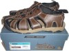 Khombu Pair of Mens Hal Fisherman Sandals Waterproof, Protective Bump Toe Adjustable Fit Mens Summer, Brown, New In Box Size 12 - 2