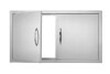 Vevor Outdoor Kitchen Access 34.5 in. W x 19 in. H Wall Construction Stainless Steel Grill Doors for BBQ Island, Double Door New In Box $199