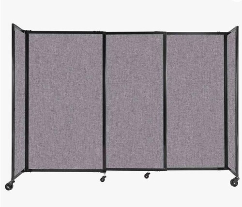 Versare StraightWall&reg; 6' x 11' Office Partition in Gray New $1899
