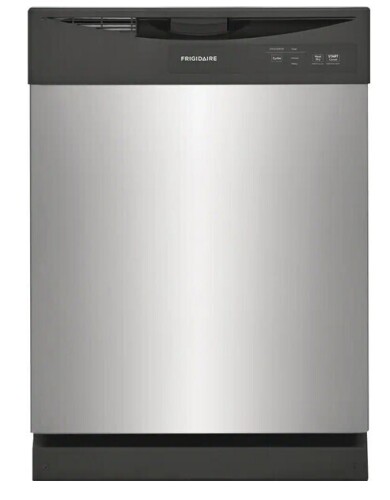 Frigidaire - 24" Front Control Built-In Dishwasher with Energy Saver Dry, 62dba - Stainless Steel New $799