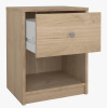 Wage Logan Clanton Small-Space 1 - Drawer Nightstand -Jackson Hickory New In Box $199