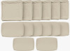 Ebern Designs Cartert 14 Pcs Outdoor Cushion Cover Set For 4" Outdoor Cushions Patio Furniture Cushion Covers, Covers Only New In Box $299