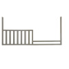Westwood Design Emery Modern Wood 2301 Toddler Rail in Gray Finish New In Box $99