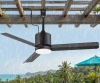 Latitude Run&reg; 42" Outdoor Ceiling Fan with Light and Remote, Waterproof Plug-In Patio Fan with 3CCT Dimmable LED, Quiet Reversible DC Motor, 6-Speed, 5M Power Cord for Patio Porch Gazebo New In Box $299