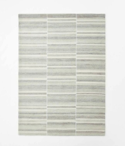 Threshold Designed with Studio McGee 5x7 ft. Mountainside Mixed Striped Rug Gray New $299