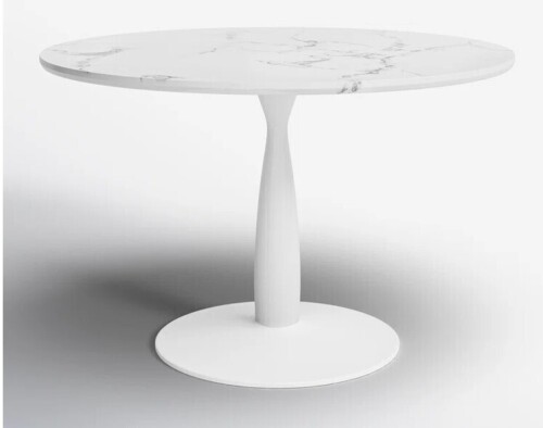 Ophelia & Co Jablon 40" Round Petite Dining Table in White New in Box $499