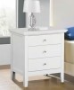 Glory furniture Hammond 3-Drawer White Nightstand (26 in. H x 24 in. W x 18 in. D) New in Box $399
