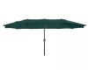Westin Outdoors Bali Outdoor Double Sided 15 ft. x 9 ft. Rectangular Twin Market Patio Umbrella with Crank in Dark Green New in Box $399