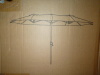 Westin Outdoors Bali Outdoor Double Sided 15 ft. x 9 ft. Rectangular Twin Market Patio Umbrella with Crank in Dark Green New in Box $399 - 2