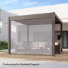 Sonkuki 10 ft. Adjustable Height Multifunctional Pull-Down Privacy Screen for Pergola Accessories, Brown, New in Box $699