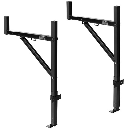 VEVOR Truck Rack, 19-34inch Extendable Truck Ladder Rack, 38.6"-43.6" Adjustable Height, 250 lbs Capacity Steel Ladder Rack for Truck, Heavy Duty Truck Bed Rack for Kayak, Surfboard, Lumber, Ladder New In Box $199