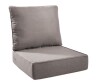 Bellefurn Duraolex 24 in. W x 24 in. D x 6 in. Thick Square 2-Piece Deep Seating Outdoor Lounge Chair Olefin Cushion in Gray New In Box $99