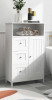 Winston Porter Bathroom Standing Storage Cabinet With 3 Drawers And 1 Door-White New In Box $199