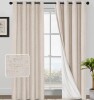 Latitude Run&reg; Dawain 100% Blackout Thermal Curtain Panels (Set of 2), 52" x 84" New $79