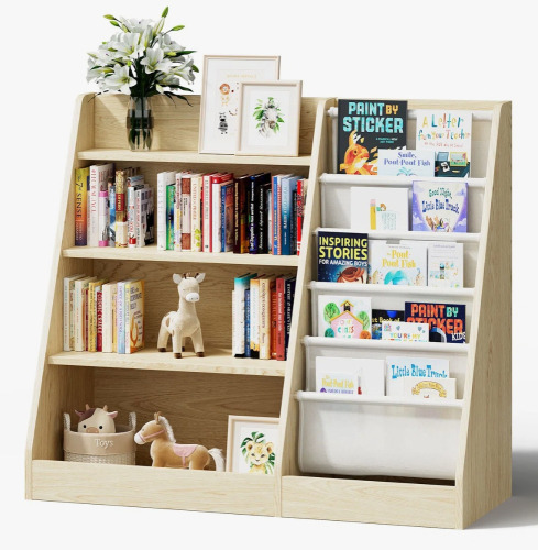 Latitude Run&reg; Maggiorina Kids Standard Bookcase, Storage Book Rack, Organizer Cabinet, Book Display New In Box $299