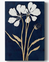 Renditions Gallery Floral CLIX Gallery Wrapped Canvas - Ready To Hang, 18" H x 12" W New in Box $99