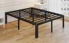 Jalyna 14" Heavy Duty King Metal Bed Frame with Round Corners, Box Spring Not Required, Noise Free $199