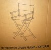 Casual Home Store 30 in. Director's Chair Natural Solid Wood Frame New In Box $199 - 2
