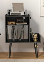 George Oliver Record Player Stand with Vinyl Storage, Audio Racks Stands for Living Room Music Room New In Box $199