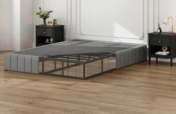 Alwyn Home Queen 9 Inch High Profile Metal Box Springs With Upholstered Fabric Cover New In Box $299
