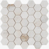 Bond Tile Polar White 2" Hexagon Marble Honeycomb Mosaic Wall & Floor Tile (0.96 Sq. Ft. / Sheet) New $79