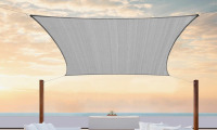 Colourtree Sun Shade Sail Rectangle Canopy Fabric Cloth Screen, Water Permeable & UV Block UPF50, 14' x 18' New In Box $299