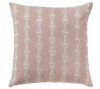 Rizzy Home 20"x20" Oversize Botanical Striped Square Throw Pillow Cover Blush - Cotton Canvas, Hidden Zipper, Pet Friendly New $79