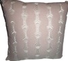 Rizzy Home 20"x20" Oversize Botanical Striped Square Throw Pillow Cover Blush - Cotton Canvas, Hidden Zipper, Pet Friendly New $79 - 2