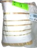 Design 3-Piece Art White Gold Glamorous Pinstripe - Glam King Duvet Cover Set $199 - 2