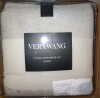 Vera Wang Chenille Waffle Stripe Beige 3-Piece Queen Comforter Set New In Box $299 - 2