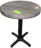 BFM Seating Midtown 24" Round x 42" Tall Cafe Table, Driftwood, Similar to Picture New $399 - 2
