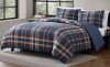 Eddie Bauer Shasta Lake Navy Reversible Twin Comforter Set 2-Piece $199