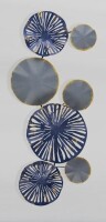 Winston Porter Hand-Painted Decorative Metal Wall Accessory, 31.1 x 3.1 x 13.8 inches | 100% Metal Construction, Thickness: 0.03 inches | Unique Color Variations, Perfect for Home or Office Decor, Durable and Stylish New In Box $199