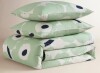 Marimekko Unikko 3-Piece Queen Green/White Organic Cotton Duvet Cover Set New $199