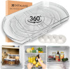 NOSTA Home Rotating Lazy Susan for Refrigerator - Square Lazy Susan - Refrigerator Lazy Susan Organizer - Rotating Fridge Organizer - Large (16.5x11) New In Box $59