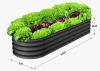 Trent Austin Design&reg; 2-Pack Oval Galvanized Raised Garden Beds, Metal Planter Boxes with Open-Ended Base New In Box $299