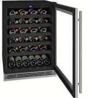 U-Line - 5.5 cu ft 48-750ml bottle Wine Refrigerator - Stainless Steel New On Working $2999