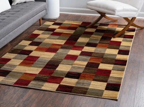 Williston Forge Adetomiwa Abstract Rectangle 5'3" x 7'1" Area Rug New $299