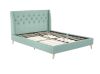 Novogratz Her Majesty Tufted Upholstered Bed Frame, King, Green, (2 Boxes), New in Box $599