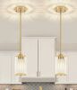 Mercer41 Bette 1-Light Modern Crystal Single Pendant Light With Adjustable Height (Set of 2) $399