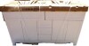 Style Selections Cauley 60-in True White Double Sink Bathroom Vanity with White Cultured Marble Top (Fully Assembled) New Shelf Pull $1399 - 2