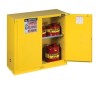 Justrite 30 Gallon, 1 Shelf, 2 Doors, Self Close, Flammable Cabinet, Sure-Grip&reg; EX, Yellow - 893020 New Shelf Pull $1499