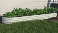 Veikous 8' x 2' x 2' Galvanized Steel Raised Garden Bed Planter Box Outdoor, Light Green, New in Box $299