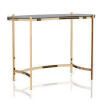 Furniture of America Lythy Contemporary Glass Top Desk in Gold New in Box $499