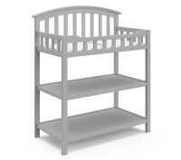 Graco Changing Table with Bonus Water-Resistant Changing Pad in Pebble Gray New in bOx $299