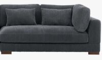 Wade Logan Catiria Corduroy Sofa in Gray (3 Boxes) New in Box $1499