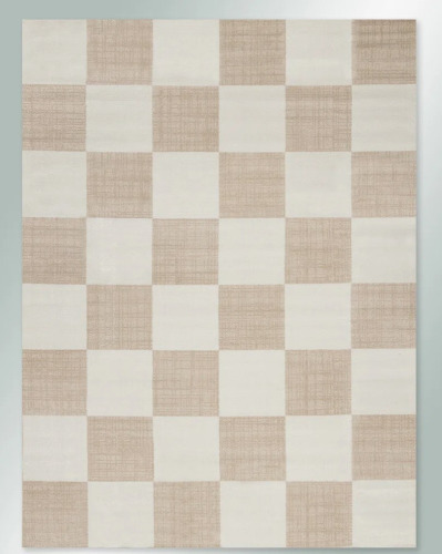 Ebern Designs Wum Collection Cream/Beige Area Rug, Rectangle 7'10" x 10'6" New $399