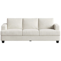 Ebern Designs Brooklington Upholstered Sofa, Beige $699