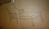 Joss & Main Outdoor Adjustable Chaise Lounge with Grey Cushion, Teak, New in Box $999 - 2